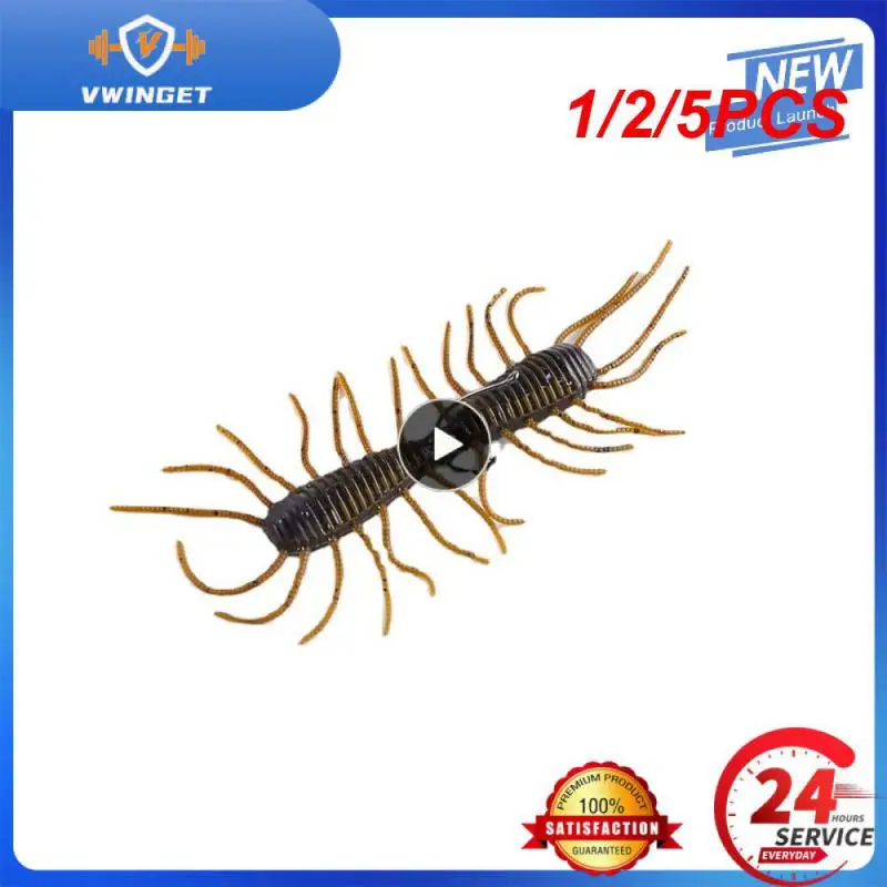 1/2/5Pcs Esche Da Pesca Frogman Thunder Luya Bait 4 Colori Luminoso Bionic Bait Fishing Tools Bionic Bait Soft Bait