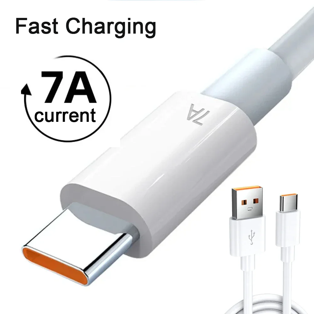 33W Fast Charger + 7A Type C Cable Mobile Phone Wall Chargers For Samsung Xiaomi OPPO EU/US/UK Plug USB Quick Charging Adapter