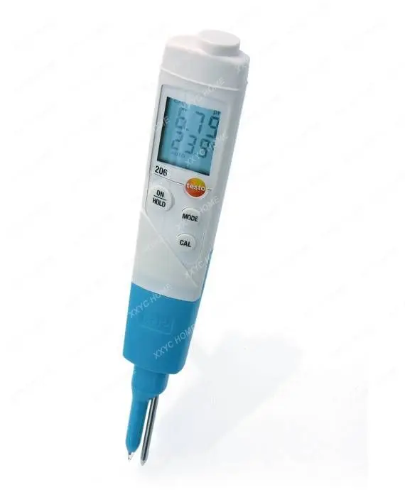 Nuovo Misuratore Di Ph Professionale Digitale Industriale Testo 206 Ph2 Ip68 Per Alimenti Semi-Solidi Gelatina Crema Carne Formaggio Frutta