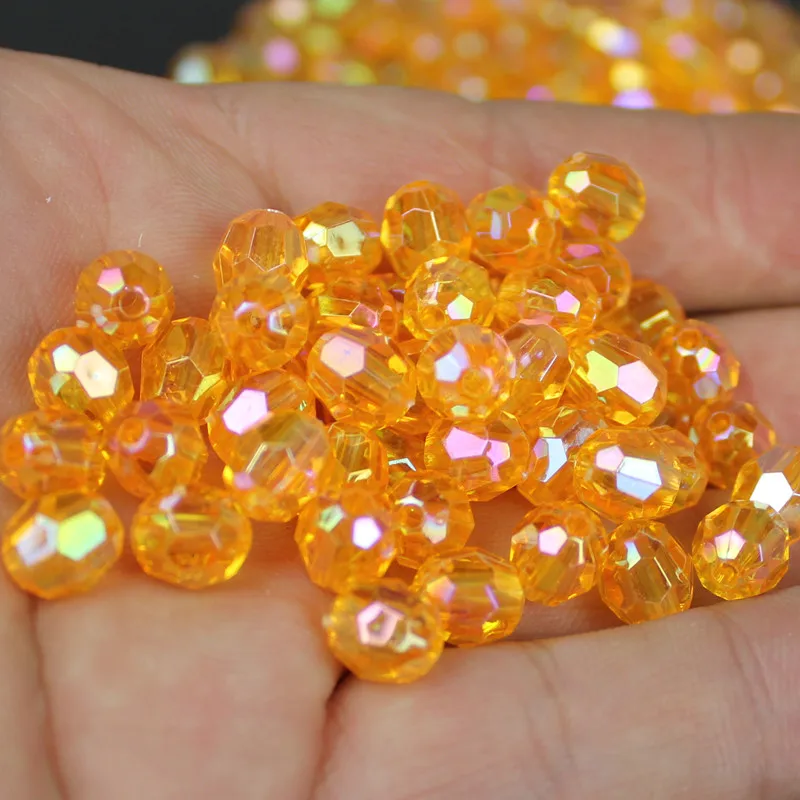 Acrylic Beads 500 Pcs 6/8/10mm for Fashion Jewelry DIY
