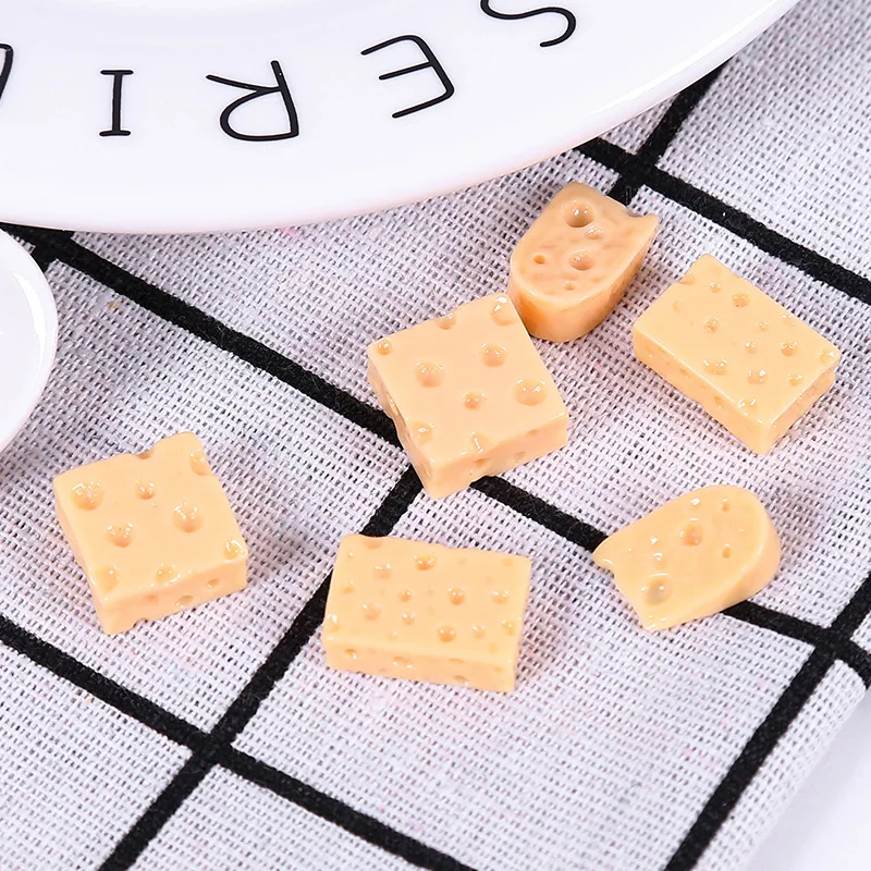 10Pcs Cheeses Dollhouse Miniatures TOY Mini Simulation Food For Doll US 