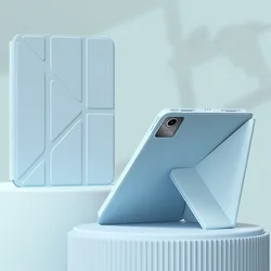 Lenovo Idea Tab 11 Soft Back Cover with Multi - Angle Fold Stand for Xiaoxin Pad 11 2025 (Sky blue)