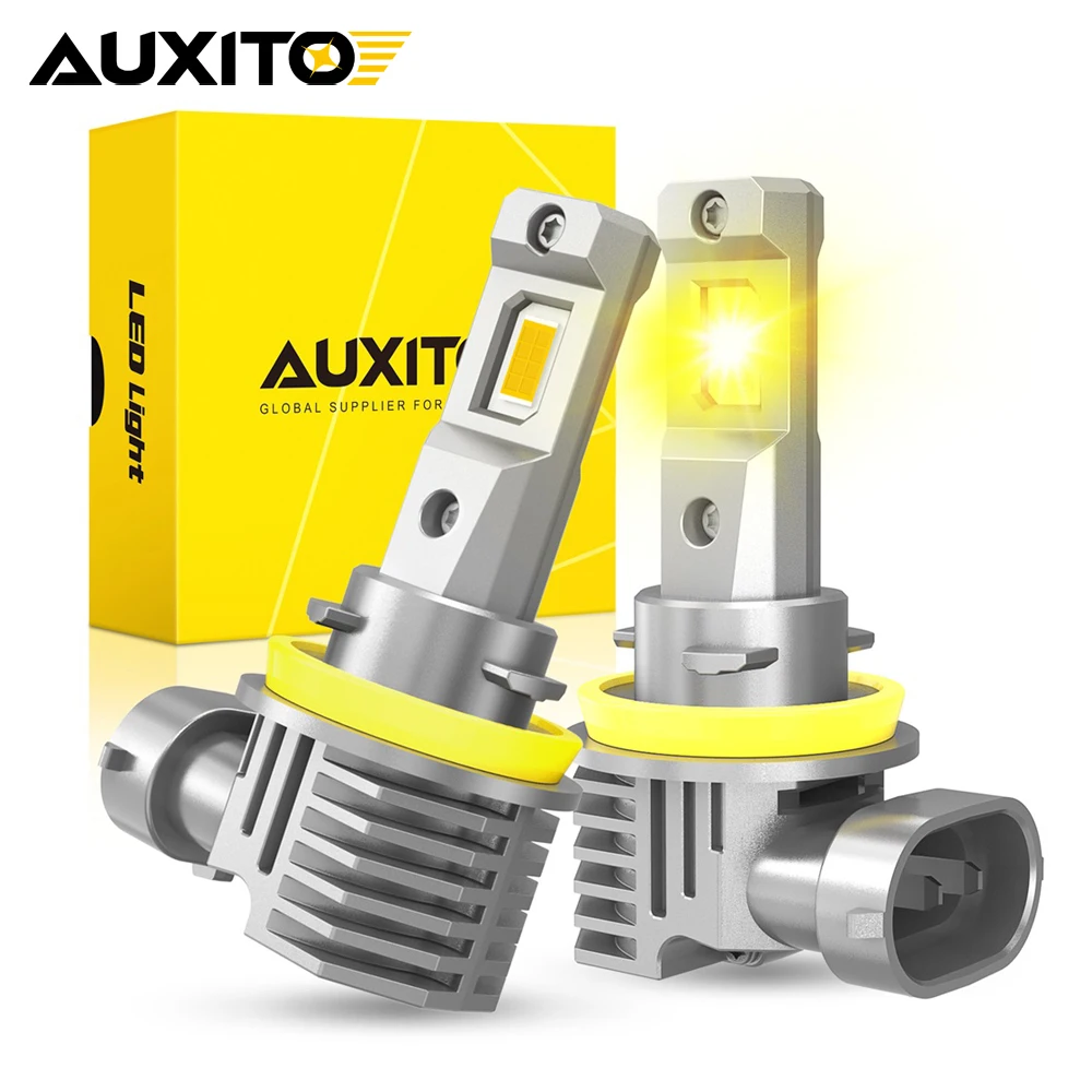 H11 H8 H9 H16 9005 HB3 9006 HB4 LED Bulbs LED Fog Light LED Driving Lamp 2Pcs for AUXITO