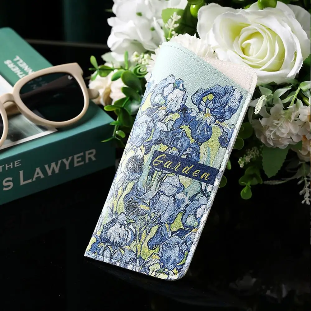 Lychee Pattern Water-Resistant PU Leather Eyewear Case - Durable & Easy to Maintain