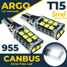 

W16W T15 921 921B 925 955 High Brake Stop Light Back Up Reverse Led White Bulbs