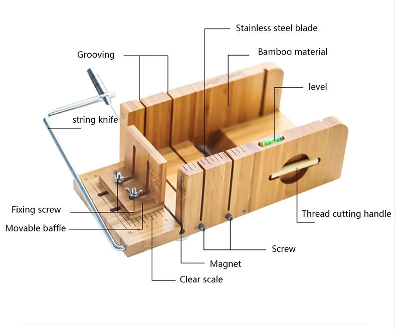 Adjustable Bamboo Soap Cutter – Pro DIY Soap Making Tool