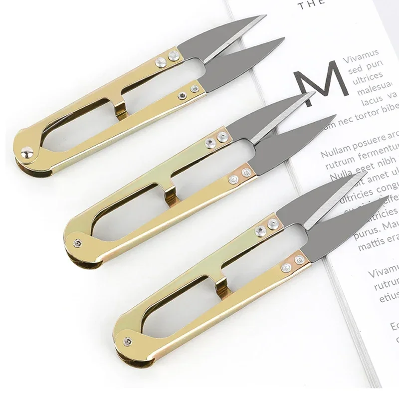 Fishing Scissors 1pcs High Carbon Steel Shear Fish Line 15g 10.5cm U-shaped Fly Tying Tool Tackle Gear Sewing