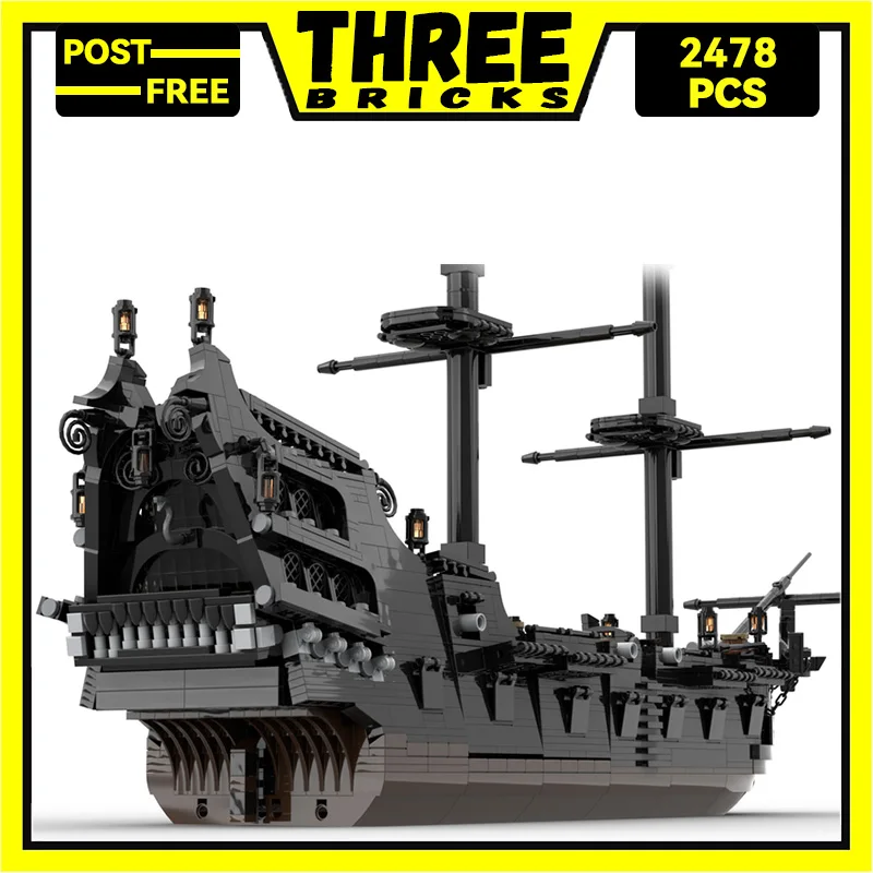 Threebricks Moc Building Blocks Sailing Ship Model Series Pirate Ship Technology Mattoni Giocattoli Fai Da Te Per Bambini Regali Per Bambini