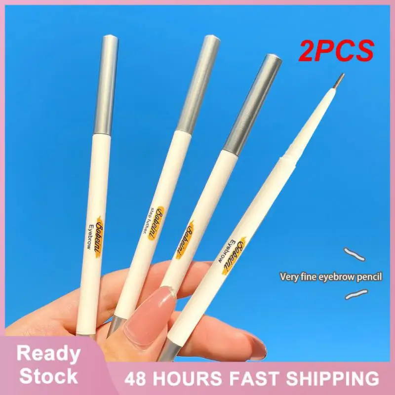 

2PCS Waterproof Ultra Fine Long Lasting Liquid Precision Eyebrow Pencil Eyebrow Pencil Professional Finish Sweat-proof Makeup