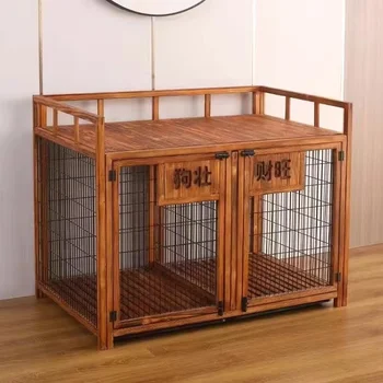 Indoor Dog Cage with Toilet 1