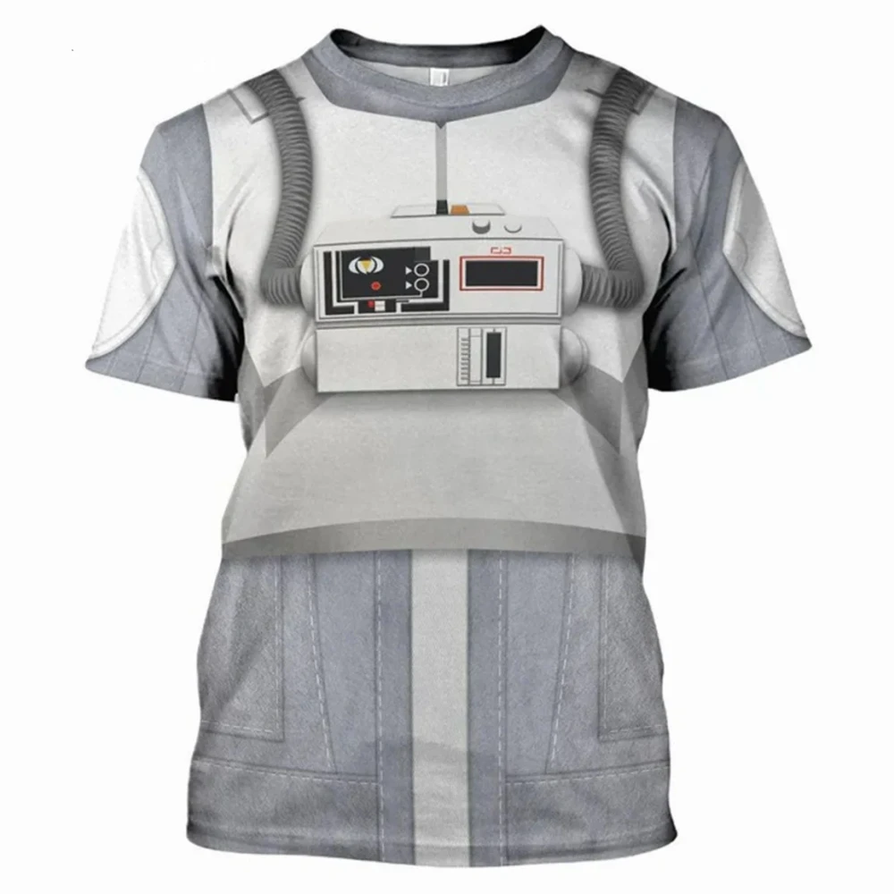 Mode Herren T-Shirts Darth Vader Cosplay Sommer 3D gedruckt Kurzarm Straße lässig bequem schnell trocknend Herrenbekleidung