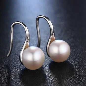 Silver Color Korean Fashion Pearl Earrings For Women Jewelry 2025 Trending New Luxury Women's Earrings Accessories Pendientes