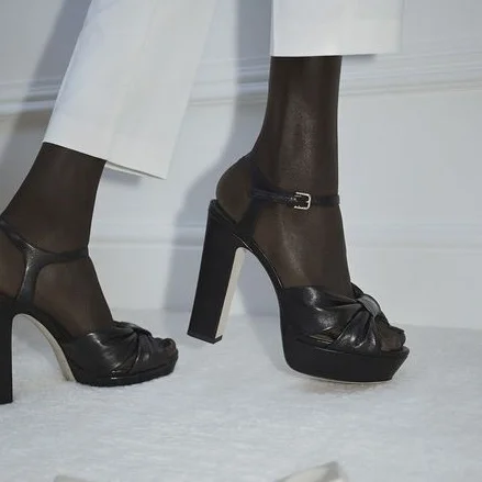 

Сандалии женские на платформе и высоком каблуке, открытый носок, перекрестные ремешки, застежка на лодыжку, Повседневная летняя Классическая обувь