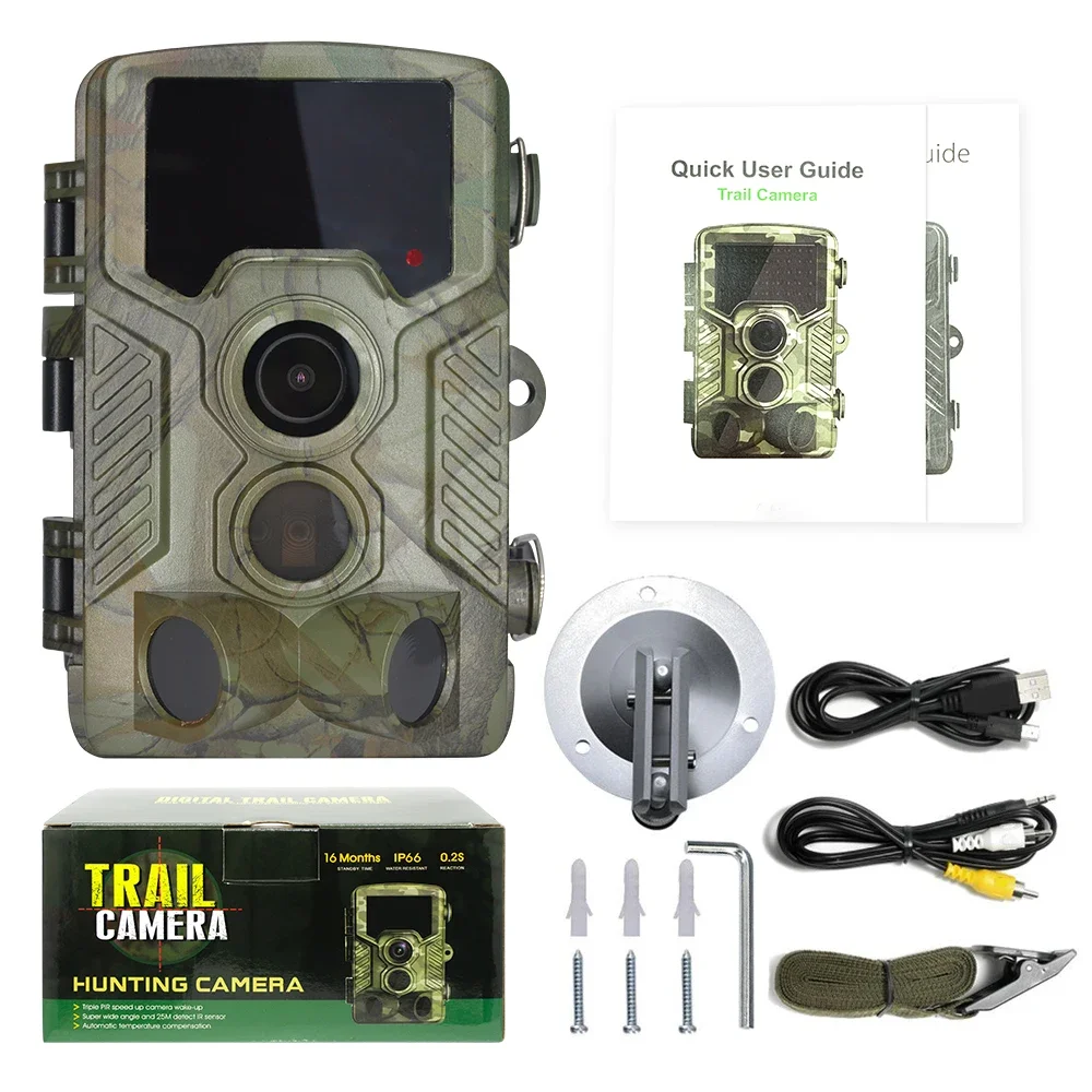 

H881 Trail Hunting Camera 2.4'' LCD Display 1080P 16MP Infrared Night Vision Photo Trap Outdoor Wildlife Camera IP56 Waterproof