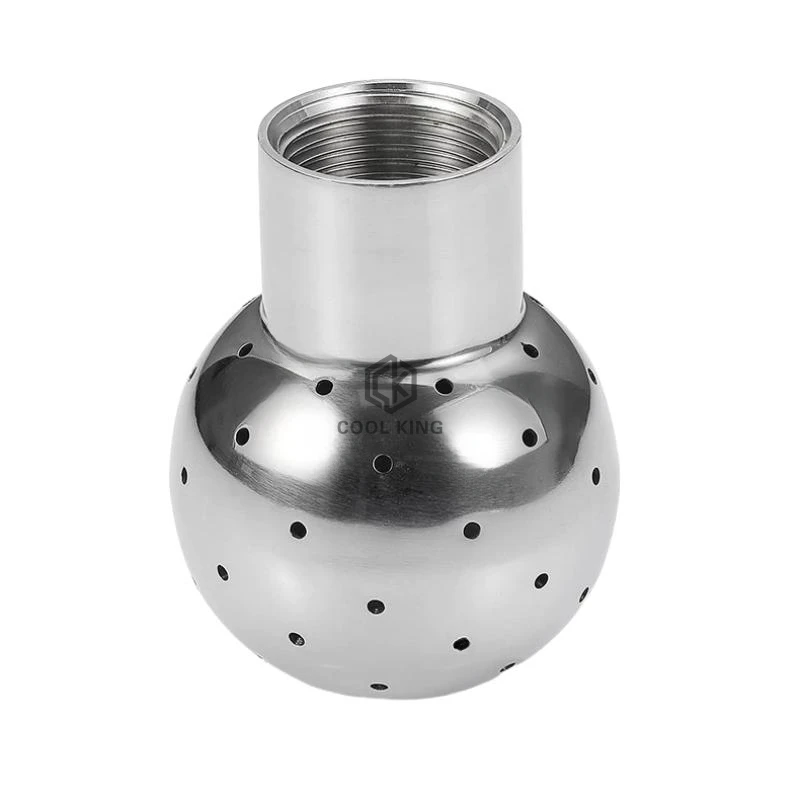 1/2 "3/4" 1 "1-1/4" 1-1/2 "2" SUS 304 BSP Internal Thread Stainless Steel Sanitary Fixing Spray Ball, Used For Tank Cleaning