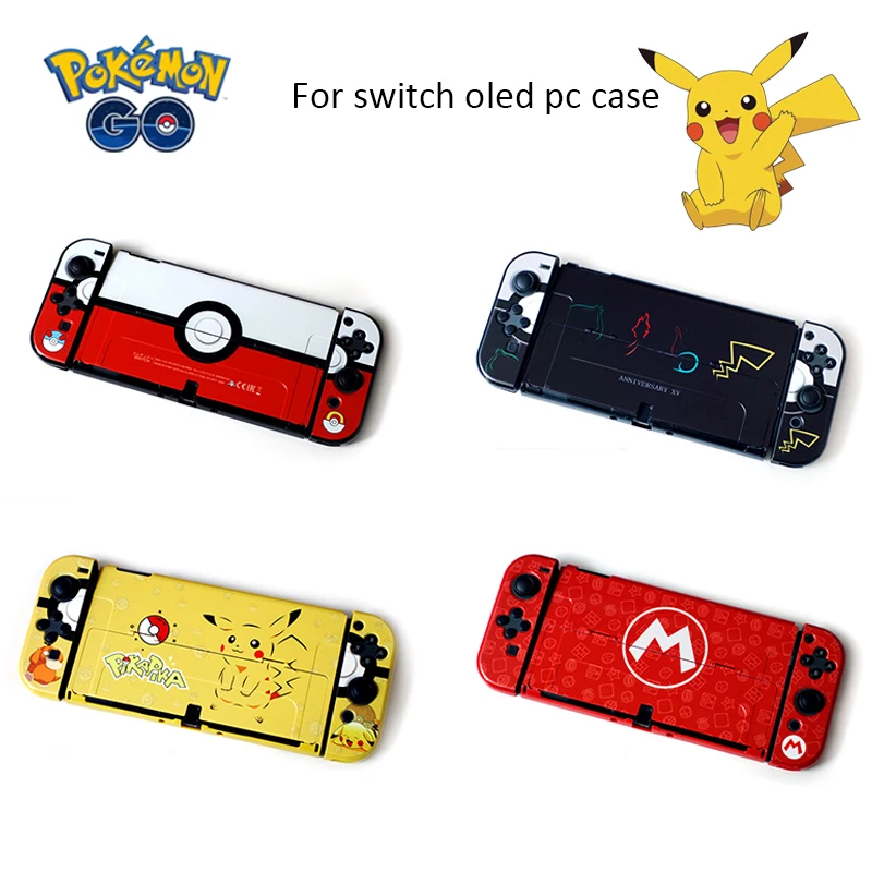 Pokemon Pikachu Nintendo Switch Custodia Oled Cartoon Anime Game Console Cover Protettiva Custodia Per Pc Per Nintendo Switch Oled Pokeball