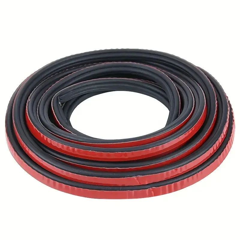 Dual-Layer Waterproof Noise-Insulating Rubber Seal for Car Doors, Hood, and Trunk