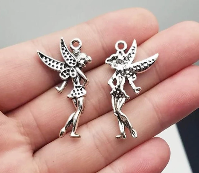 Clearance Bronze Fairy Charms | Fay Pendant | Fae Jewellery Making | Fairytale Jewelry DIY | Zipper Pull Charm | Keychain Charm | Bag Charm (3pcs /