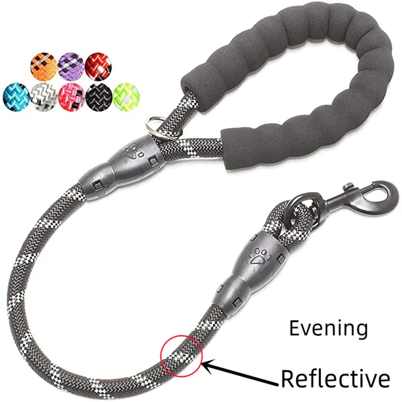 

Pets Dog Leashes Eflective Multi-Coloured Strong Nylon Rope Anti-Lost Dog Leash Puppy Collar Leash Pet Dog Supplies Accessories