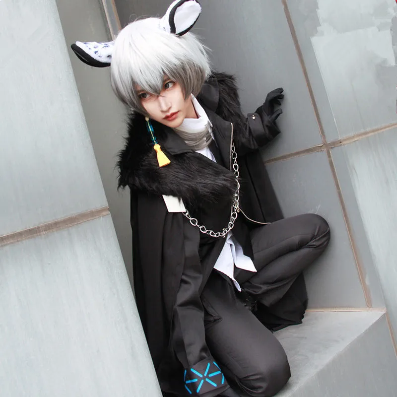 

SilverAsh Cosplay Costume Game Arknights Cosplay Men woemn Arknights Costume SilverAsh Men Halloween Wigs shoes Boots