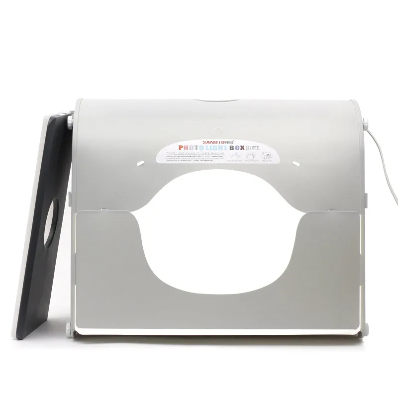 SANOTO Portable Manicure photograph Light Box Photo Studio Softbox Photography LED Photo Box Dimmable Desktop Shooting Tent Kit