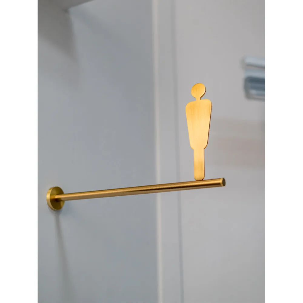 화장실 표지판 안내 표지판 남녀 공용 화장실 표지판 창의적인 측면 걸이형 금속 화장실 표지판