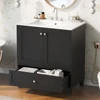 30" Premium Bathroom Vanity Set with Ceramic Sink and Ample Storage Space - Ideal for Small Bathrooms 6
