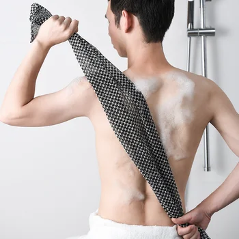 Silver-Ion Exfoliating Back Scrubber – Ultra-Long Shower Towel 1