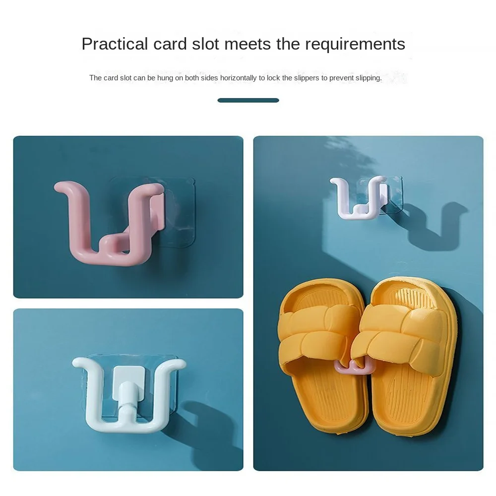 

Cross-border Bathroom Slipper Shelf Wall-mounted Household Non-perforated Toilet Drain Storage Shoe Rack Toilet Organizer Holder