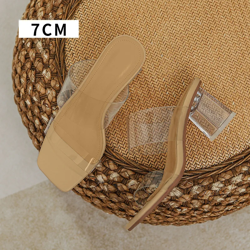 أحذية شفافة شباشب بكعب رفيع شباشب نسائية فاخرة بكع...