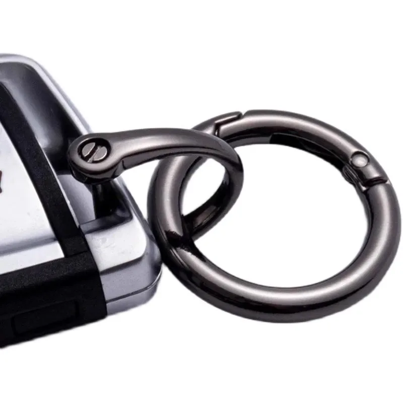10Pcs Metal O-shaped Ring Spring Clasps Openable Round Carabiner Keychain Bag Clips Hook Dog Chain Buckles Connector DIY Jewelry