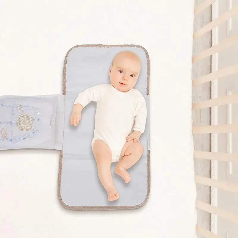 Portable Changing Mat Waterproof Washable Diaper Changing Pad Portable Foldable Soft Baby Pad For Travel Or Home