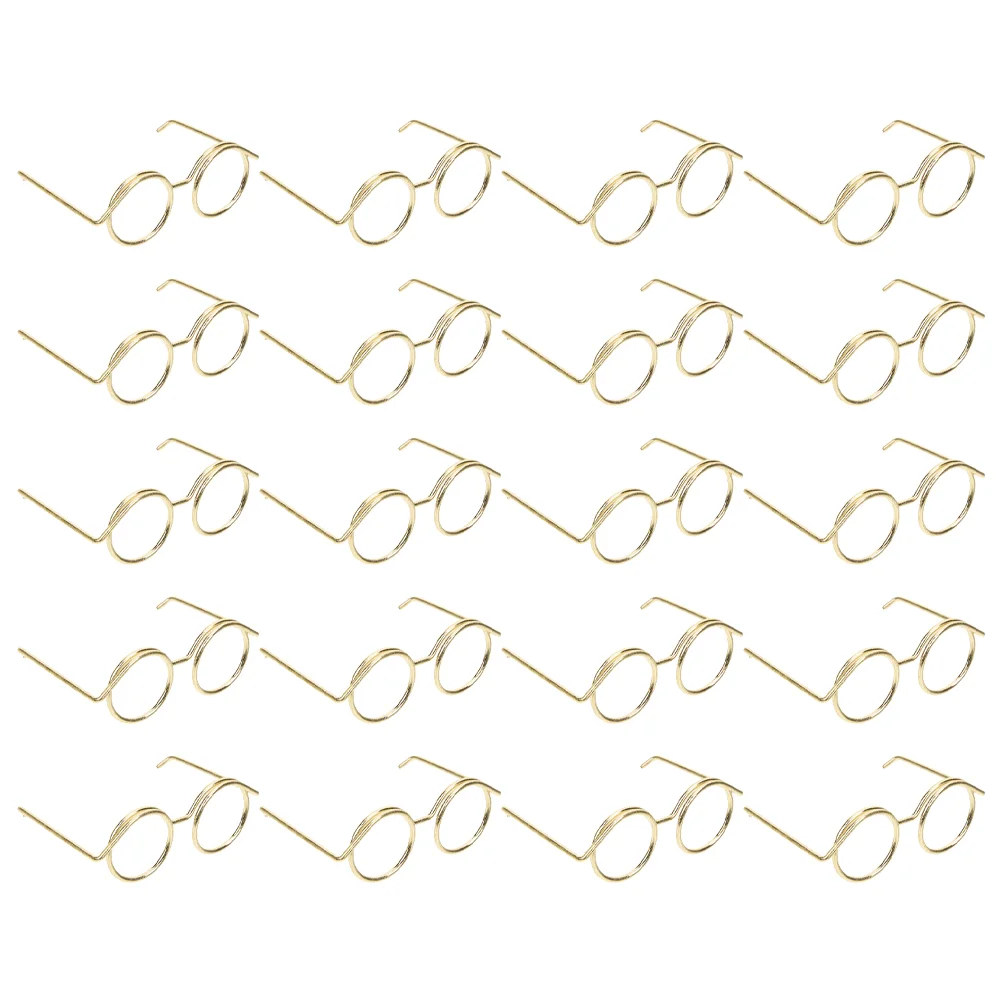 

20pcs Eyeglasses Dress Up Glasses Miniature Eyeglasses House Accessories