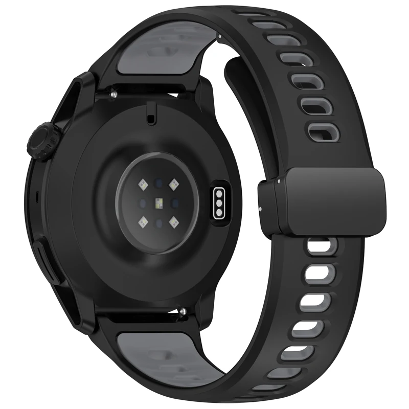 Silicone Sports Magnetic Band Bracelet, 22mm Strap