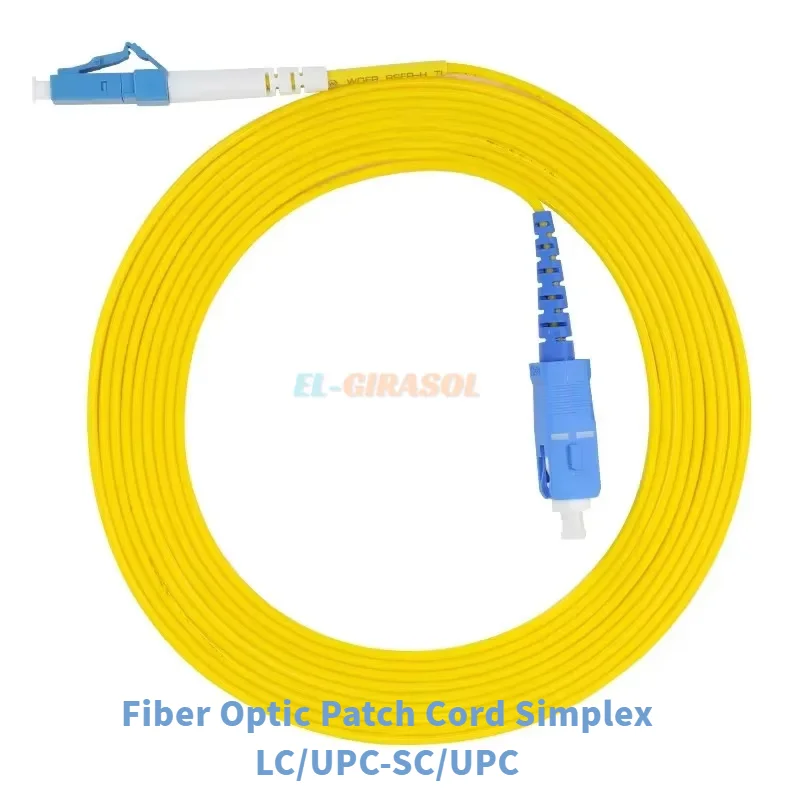 10PCS Fiber Optic Patch Cord Simplex LC/UPC-SC/UPC 1M/2M/3M/5M/10M Fiber Optic Jumper Cable 2.0Mm FTTH