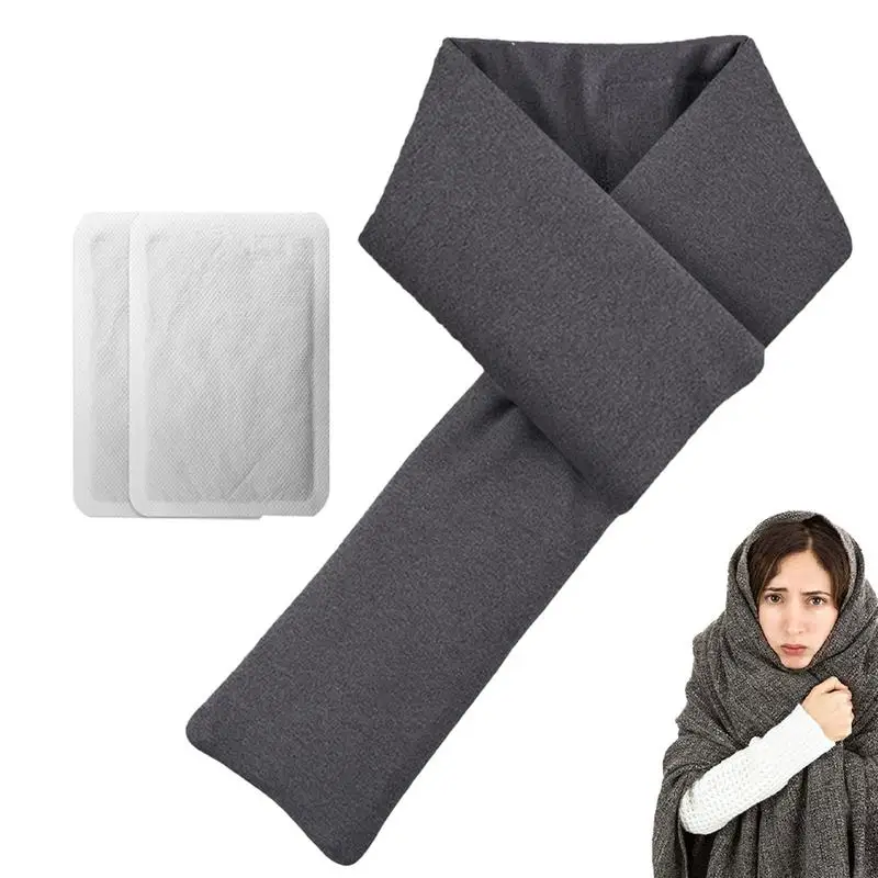 

Scarf With Heat Patch Warm Scarf With Heating Patch Heated Patches Warming Scarves Women's Fashion For Camping Riding Hiking