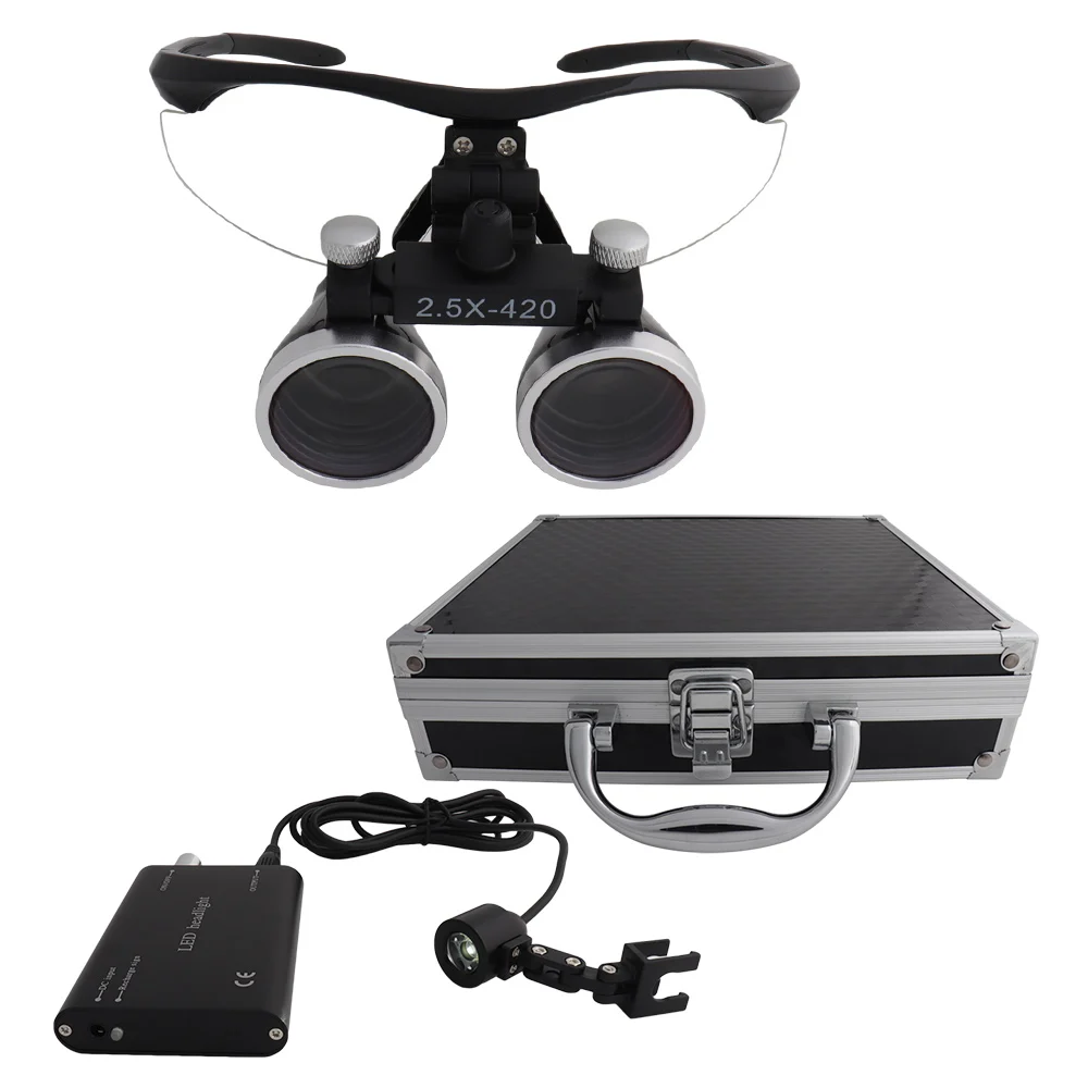 歯科ルーペ歯科拡大鏡歯科ラボ医療ルーペ倍率双眼鏡2.5/3.5 × 420
