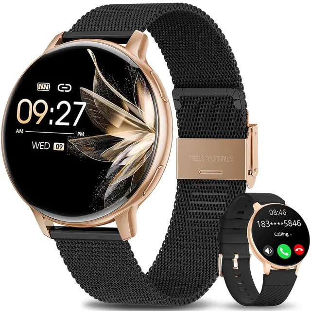 LIGE mode Smartwatch pour hommes femmes Bluetooth appel étanche sport Fitness montres sang oxygène sain femmes Smartwatch homme 1