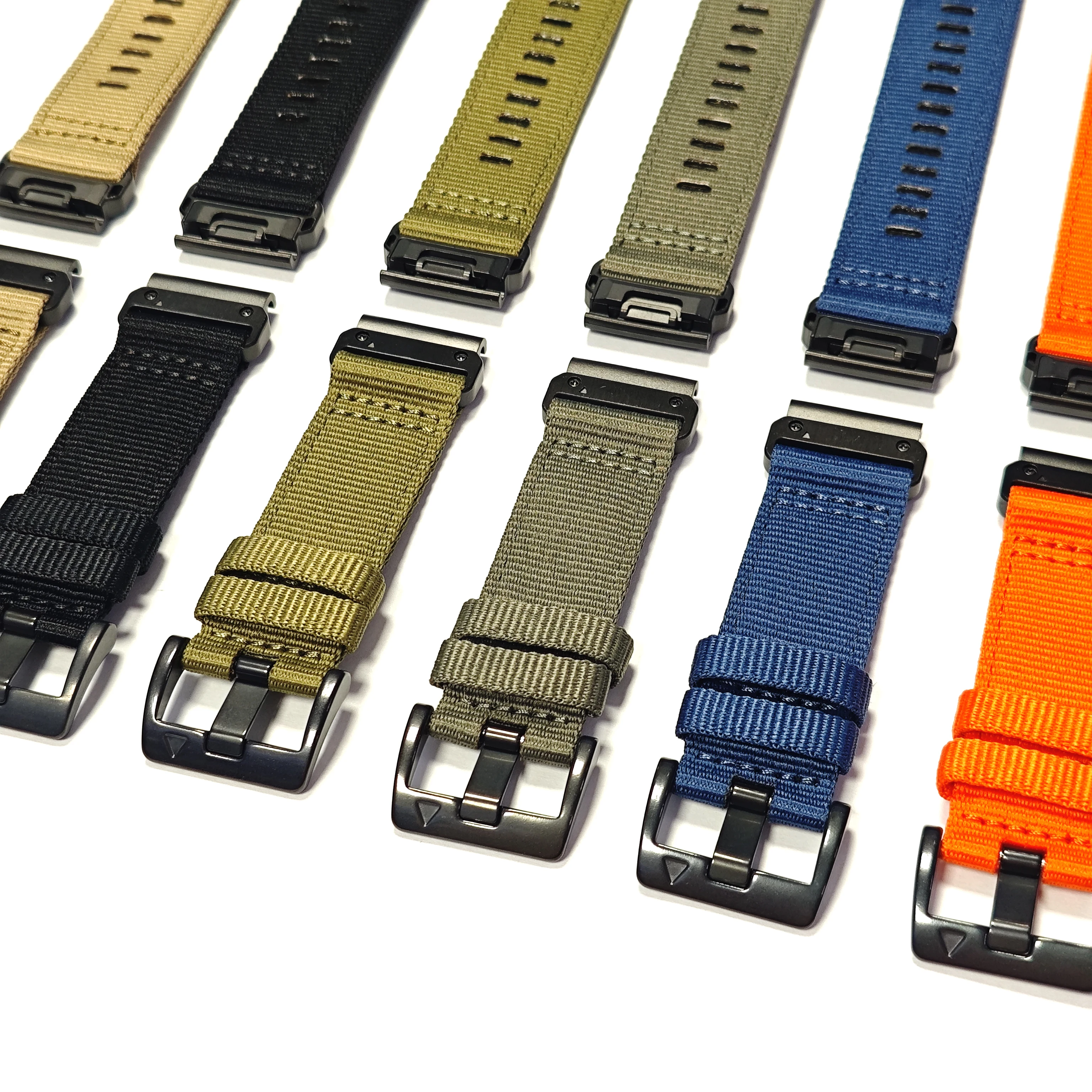 Premium QuickFit Canvas Watchband - Versatile 22mm/26mm Strap Bracelet