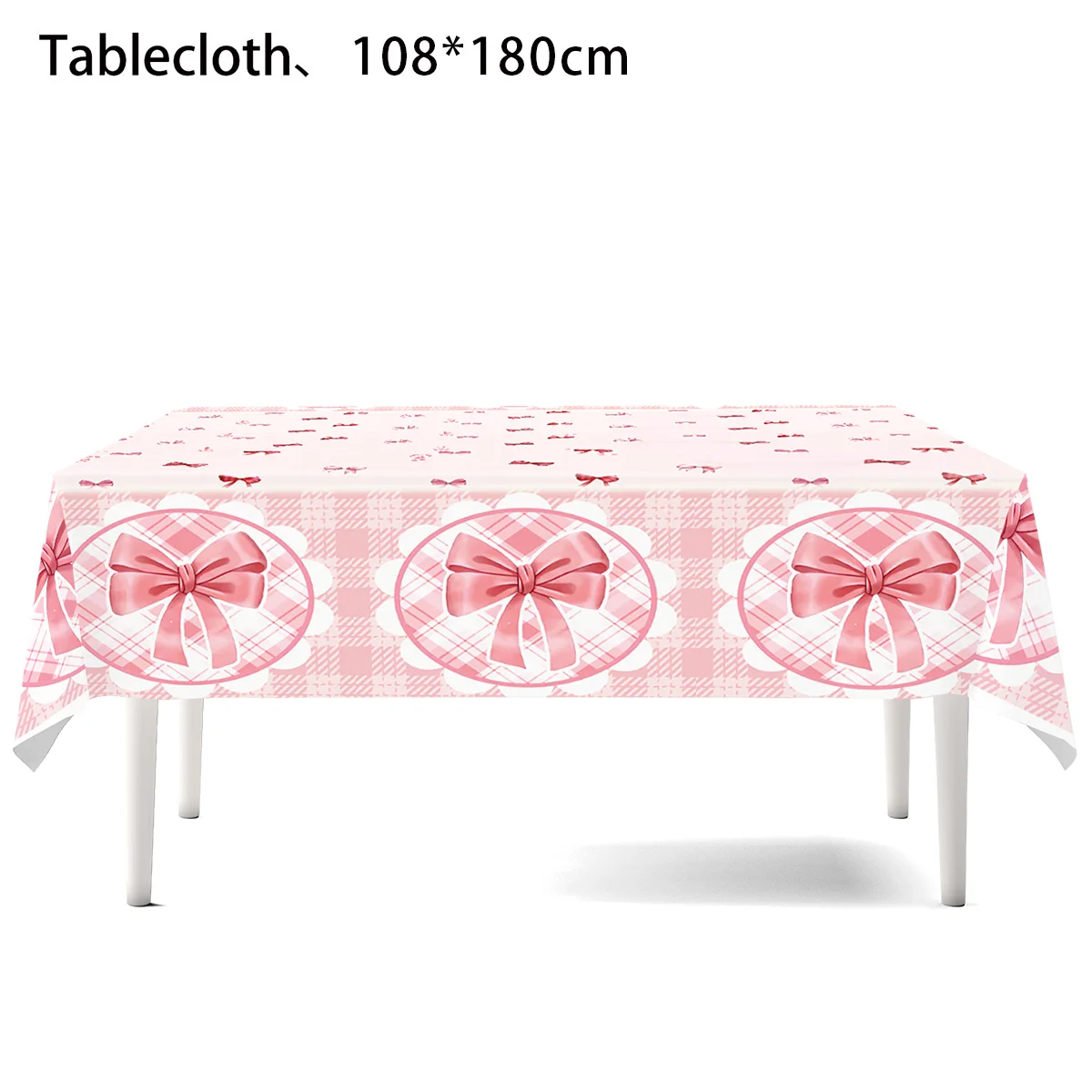 Pink Bow Theme Disposable Paper Napkins - 20pcs for Birthdays, Baby Showers, and Weddings