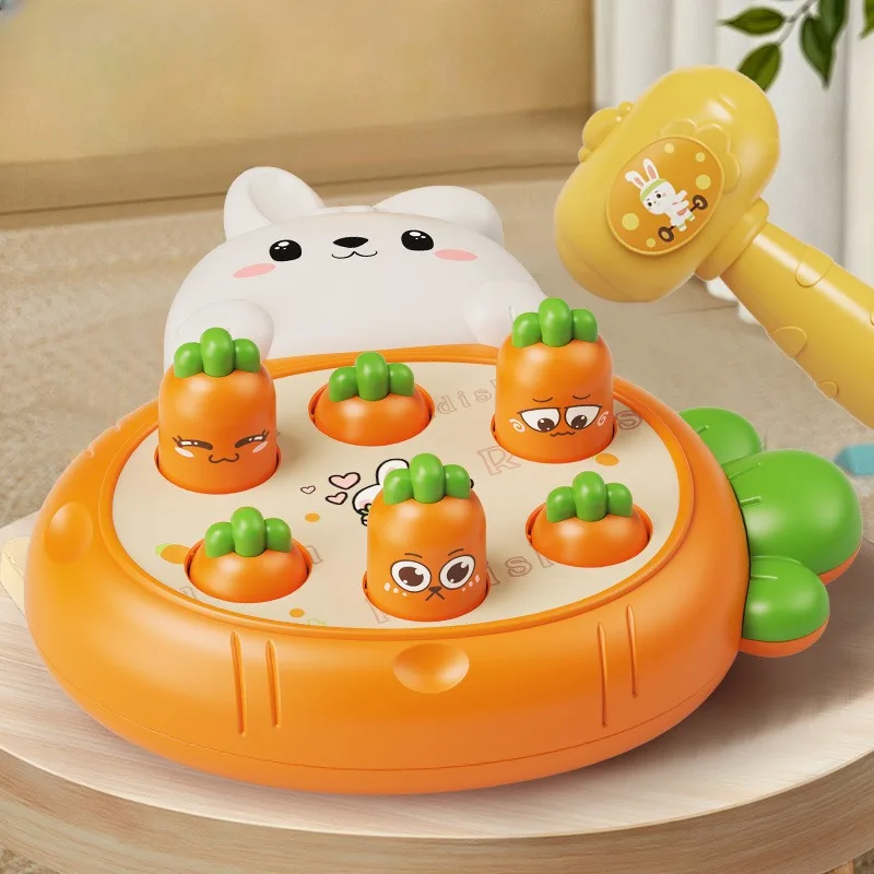 

Cartoon Montessori Baby Intelligence Toy Toddler Educational Birthday Gift Animal Theme Knocking Game Child Board Hammering Game