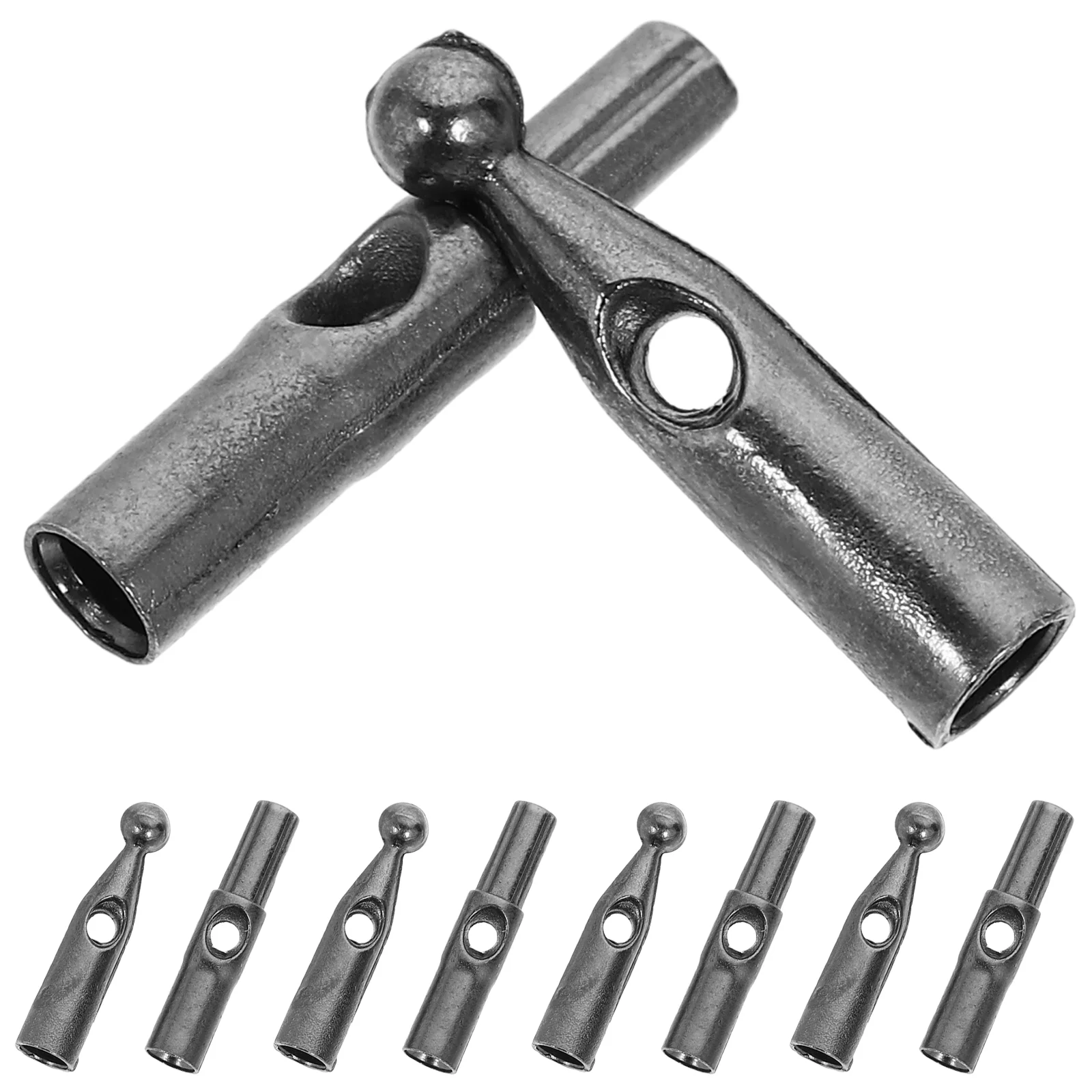 

10 Pcs Umbrella Accessories Parts Tail Beads Repairing for Metal Sturdy Small Rain