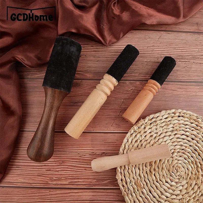 1PC Tibetan Singing Bowl Leather Stick Handmade Tibetan Buddhist Meditation Singing Bowl Leather Mallet 4