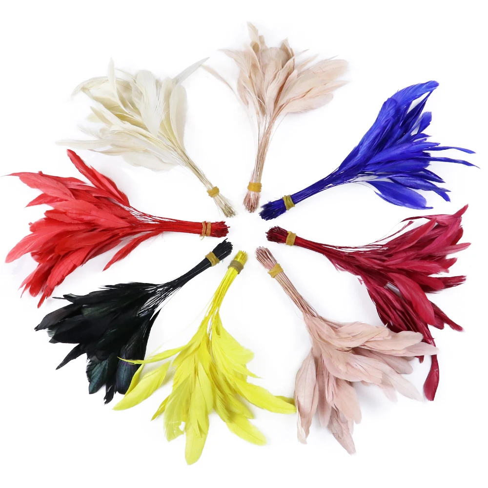 

Wholesale 100pieces Chicken Feathers for Craft 15-20cm Rooster Feather Diy Sewing Clothes Creative Skirt Ribbon Needlework Decor