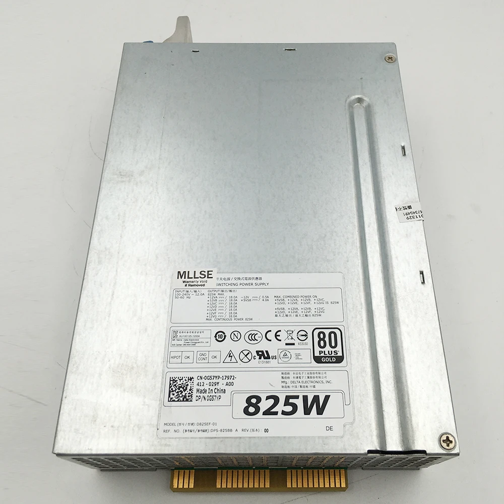 D825EF-00 For DELL T5600 T5610 Power Supply D825EF-01 DPS-825BB A 0G57YP 825W 2 D825EF 00 For DELL T5600 T5610 Power Supply D825EF 01 DPS 825BB A 0G57YP 825W