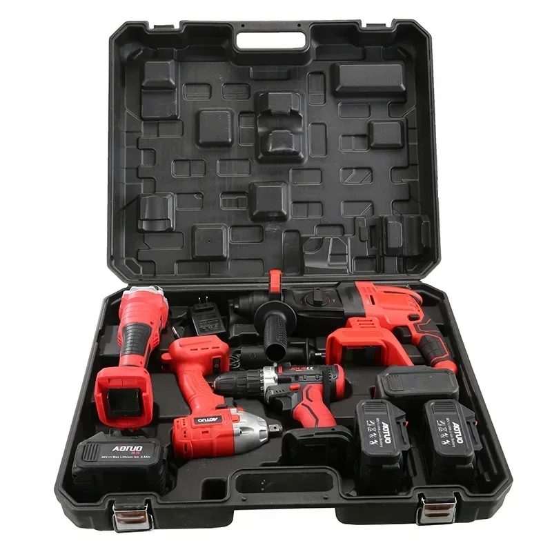 5PCS Brushless Multi-function Combination Power Tool Lithium Battery Cordless Power Tool Set