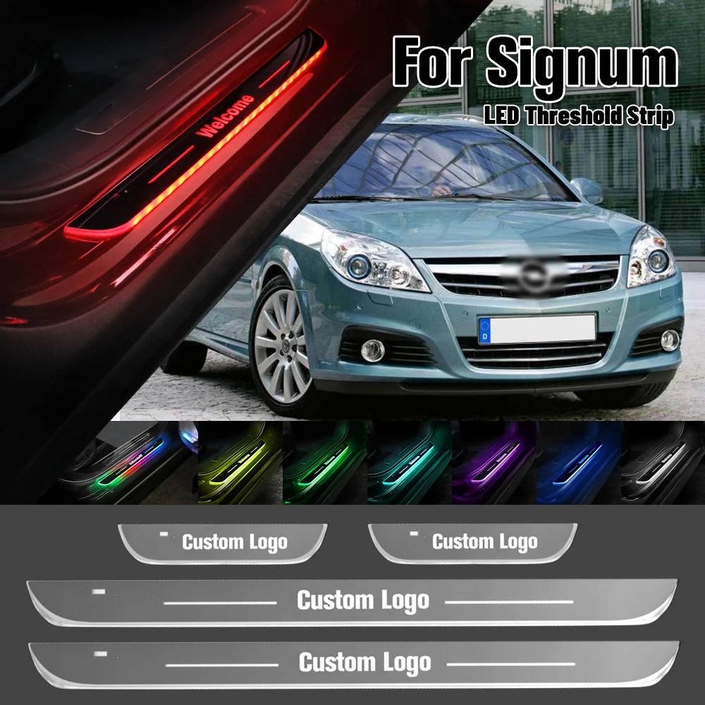 

For Opel Signum 2003-2009 Car Door Sill Light Customized Logo LED 2005 2006 2007 2008 Welcome Threshold Pedal Lamp Accessories