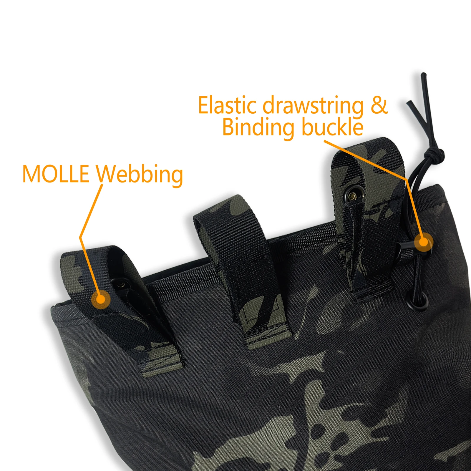 UNIONTAC 500D Nylon Magazin MOLLE Schnellverschluss-Recycling-Taschen Magazin Dump Pouch Combat Tactical Pouch mit großem Fassungsvermögen – Detail 15
