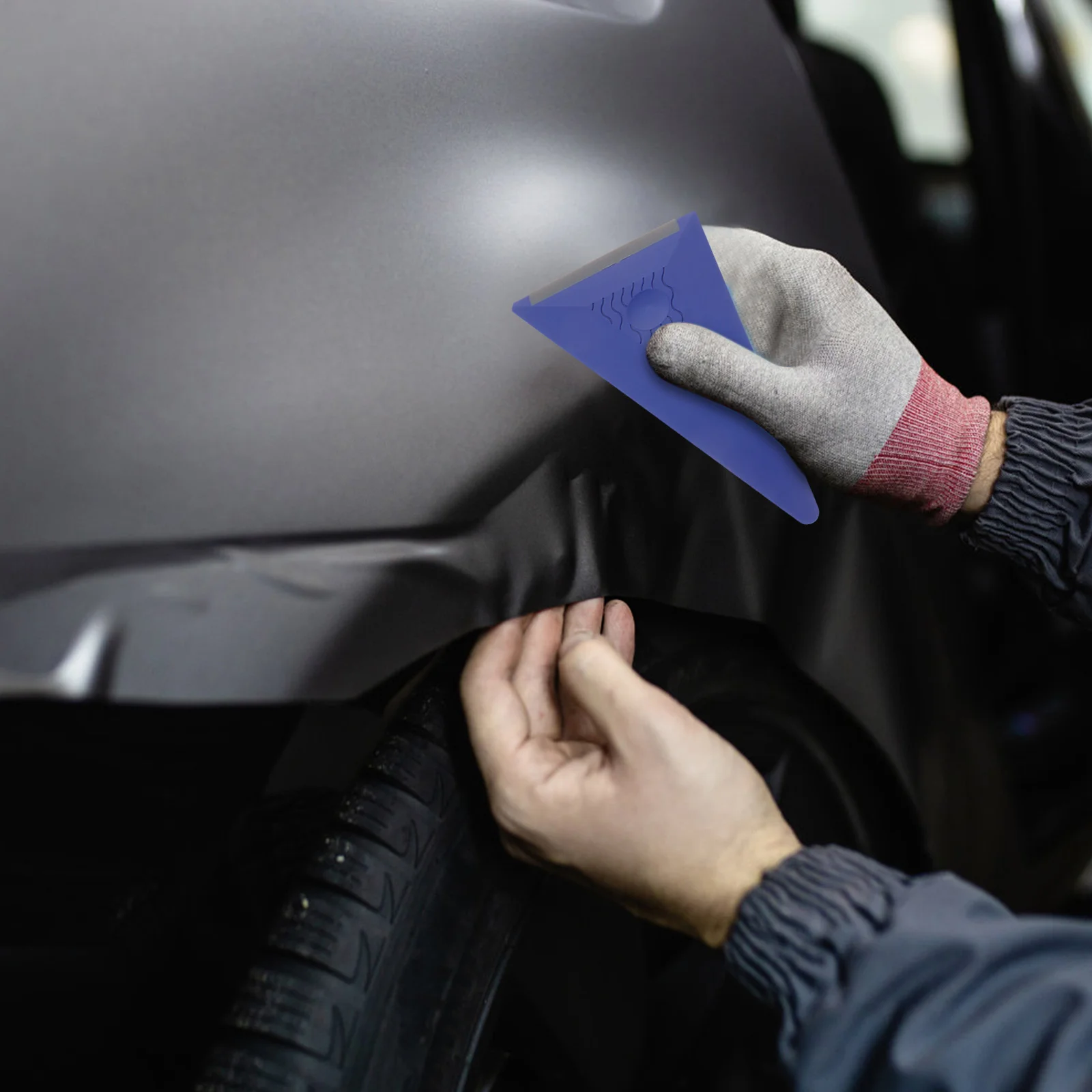 Triangular Soft Scraper Tool Auto Film Vinyl Squeegee Wrapping Scraper Window Tint Car Film Application Car Wash
