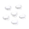 50pcs Clear Glass Big Heart Pendants for Valentine Gifts Ideas  jewelry making DIY Necklace Crafts Decor,41x42x14mm, Hole: 2mm 2